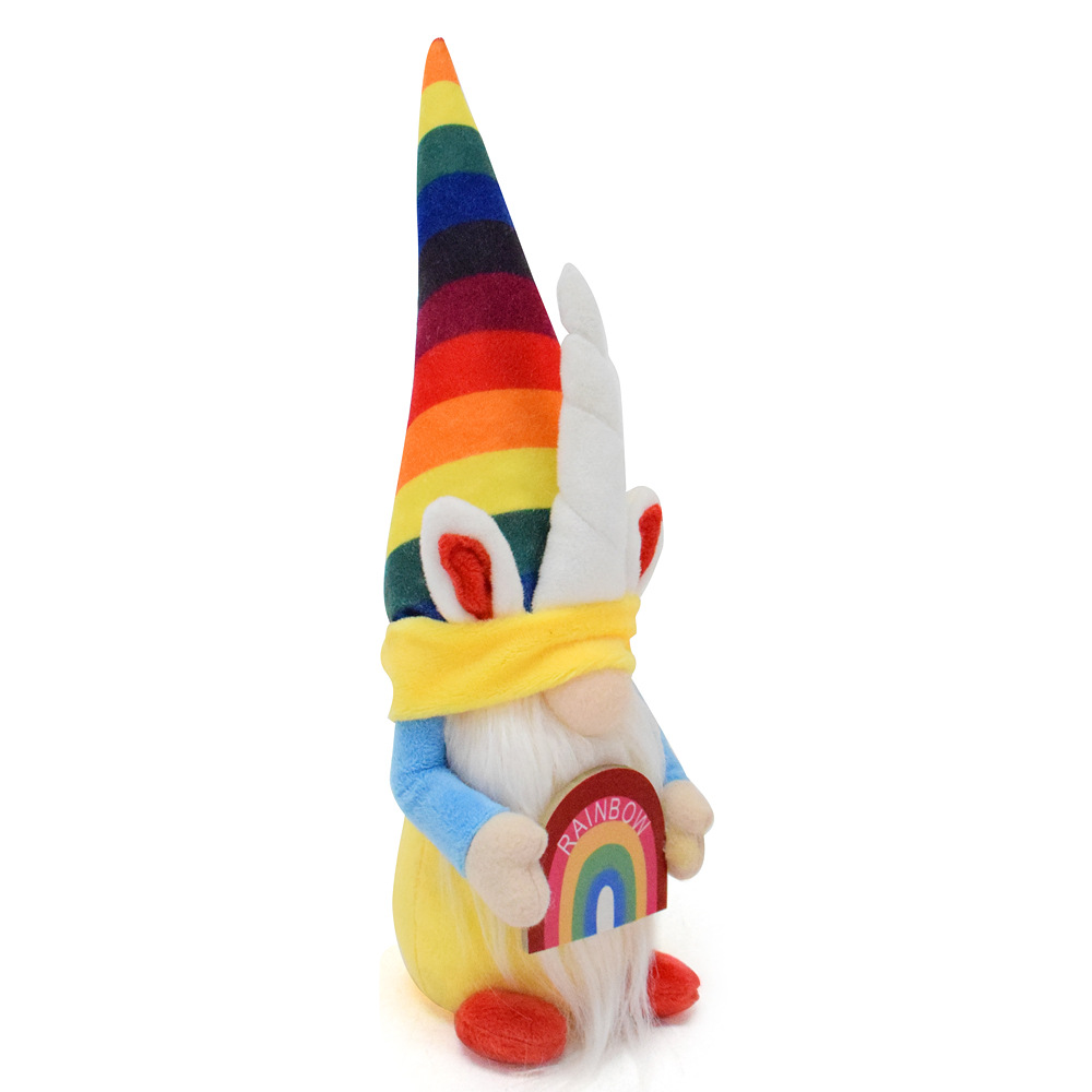 Rainbow Unicorn Gonk Plush Ornament (12 inches)