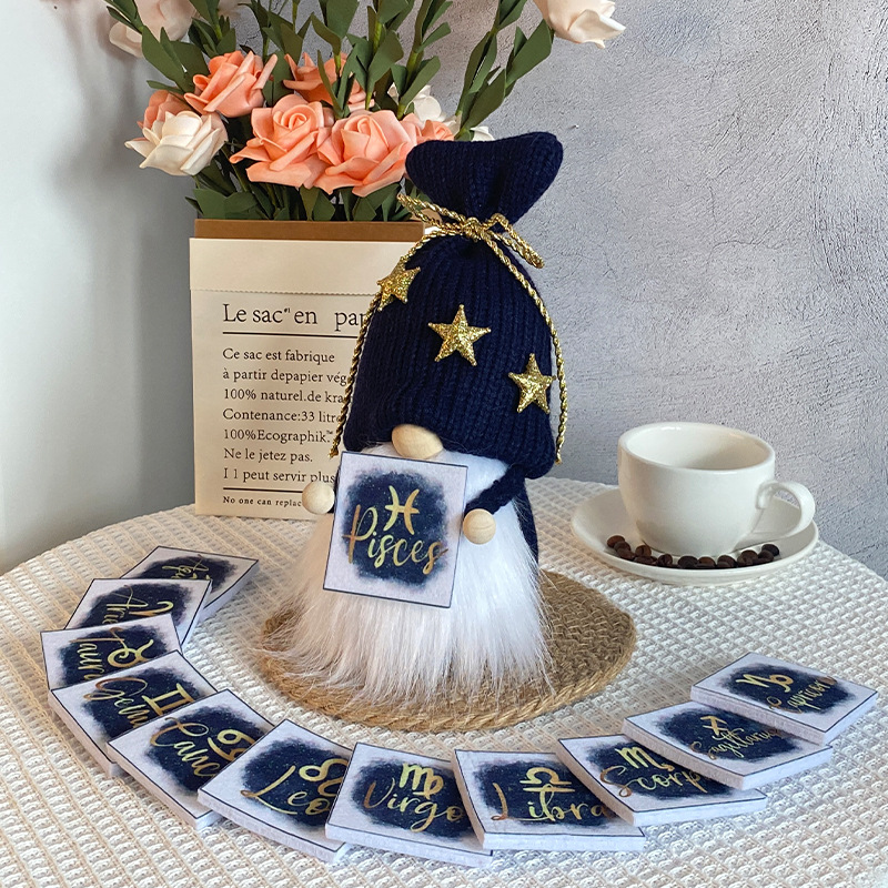 12 Zodiac Signs Knitted Gnomes (9.5 Inches)