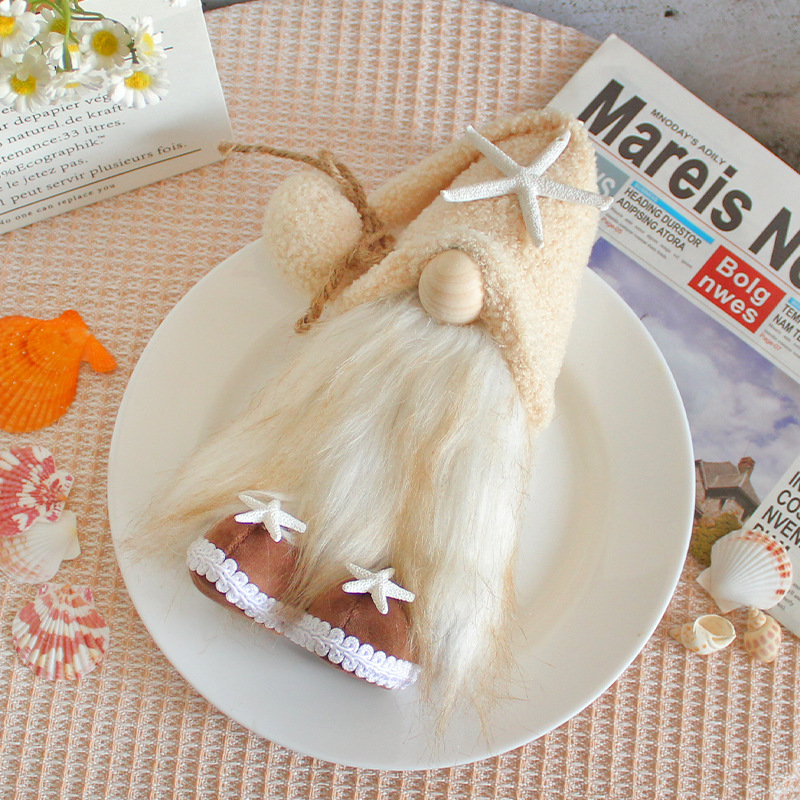 Starfish Gnome --Tiered Tray Gnome (10 inches)