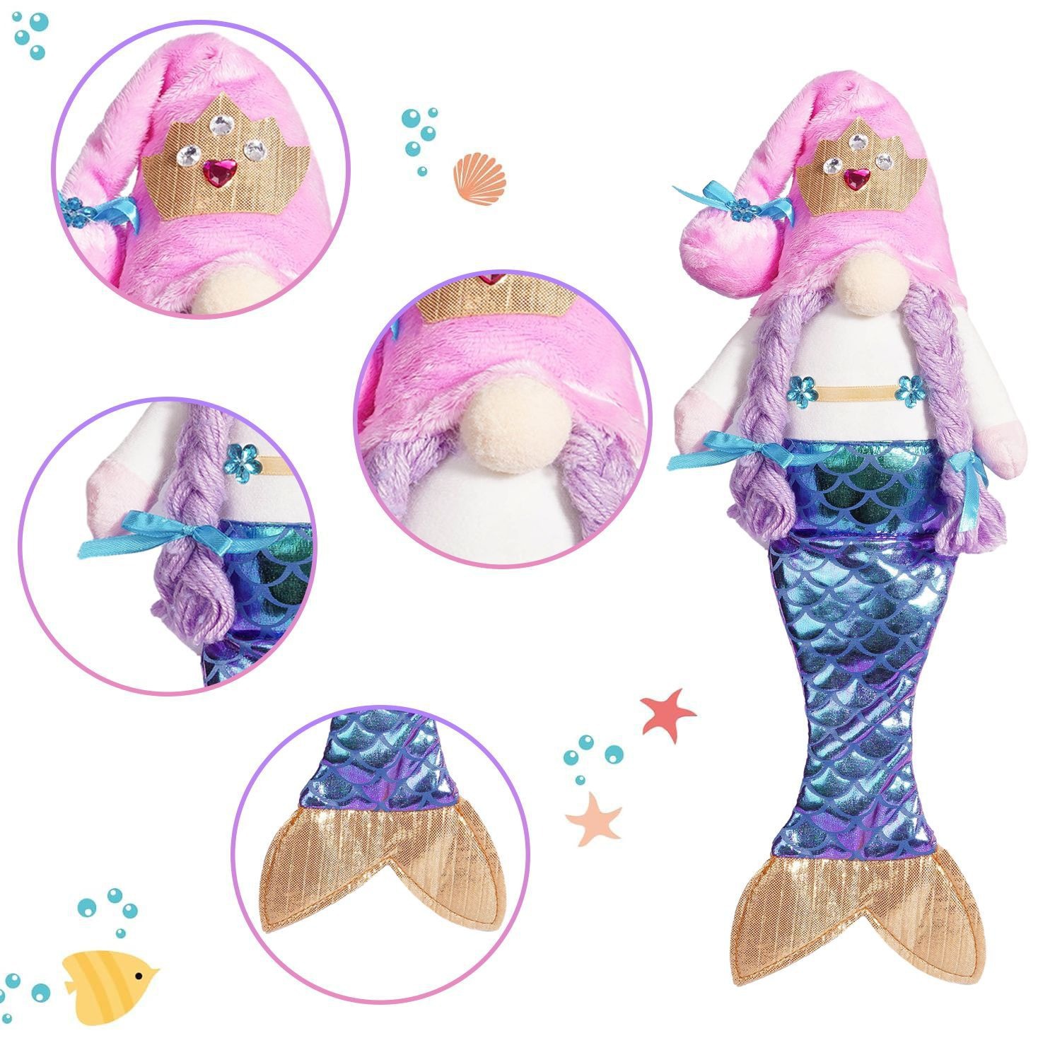 The Mermaid Gnomes (28 inches)
