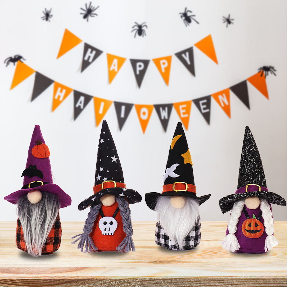 Halloween witch/wizard Gonks (6.7 inches)