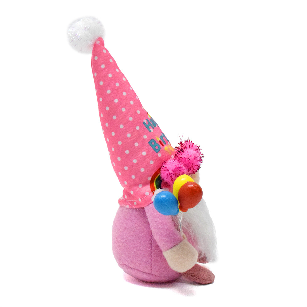 Colorful Polka-Dot Birthday Gock,Desktop Ornament (8 inches)