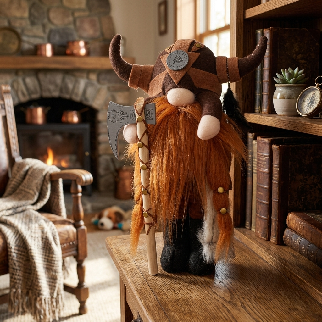 Viking Warrior And Gladiator Gnome (14 inches)
