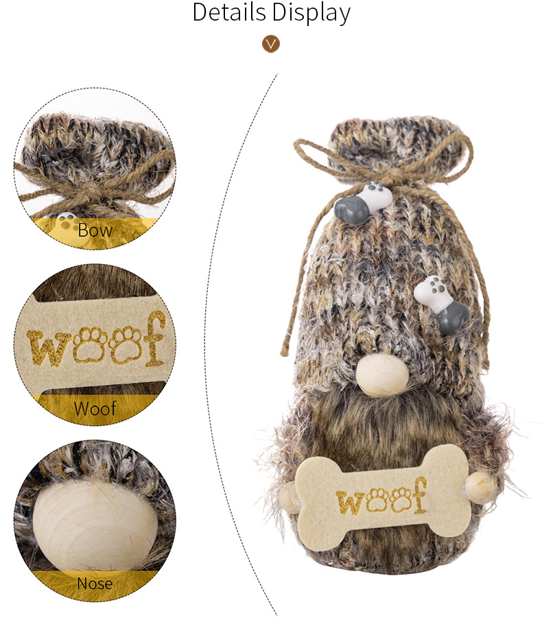 Woof Pet Bone Gonk Gnome (10 inches)