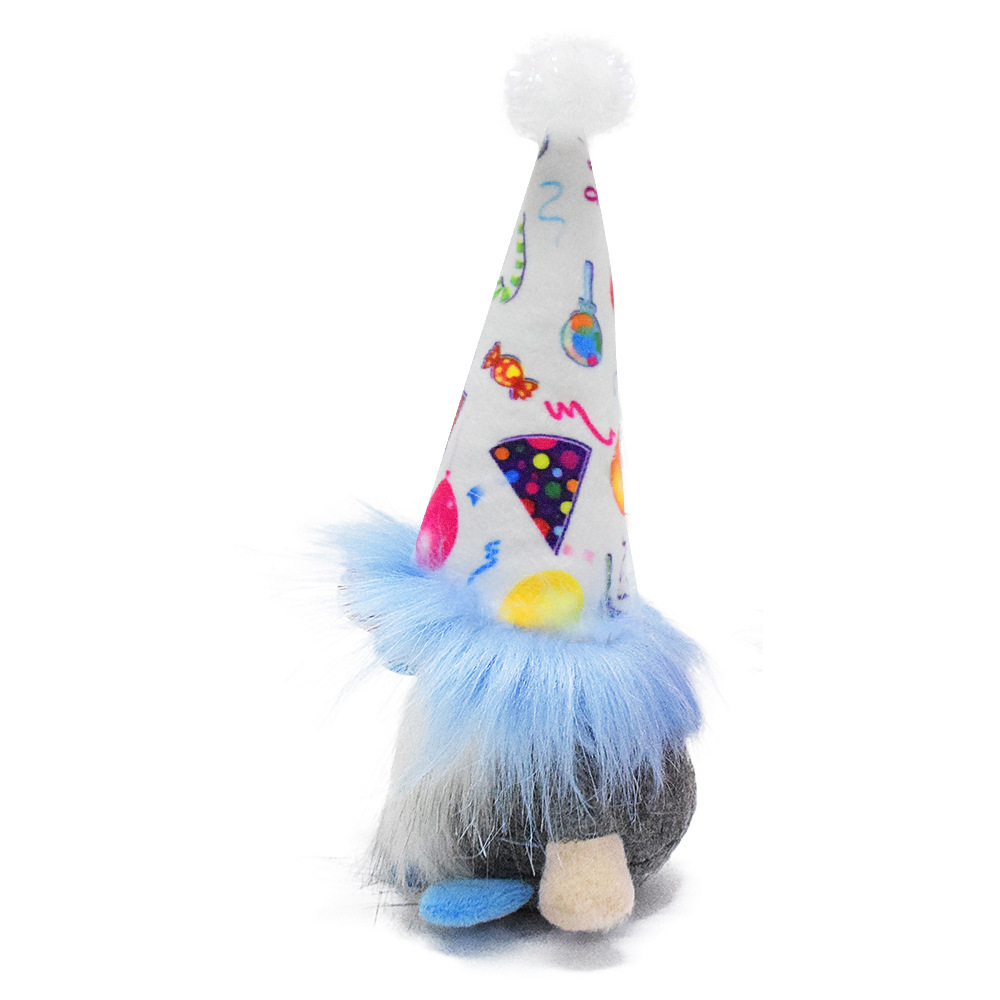 Balloon Birthday Gonk Plush Tiered Tray Decoration (8 inches)