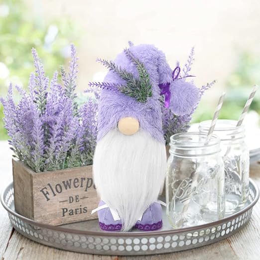 Lavender Standing Pose Gnomes (11 inches)