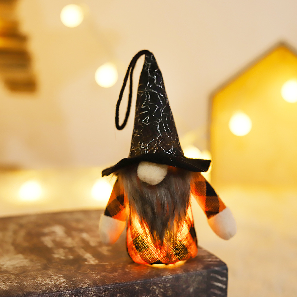 LED Light Up Halloween Gonk Hanging Decor (6 inches)