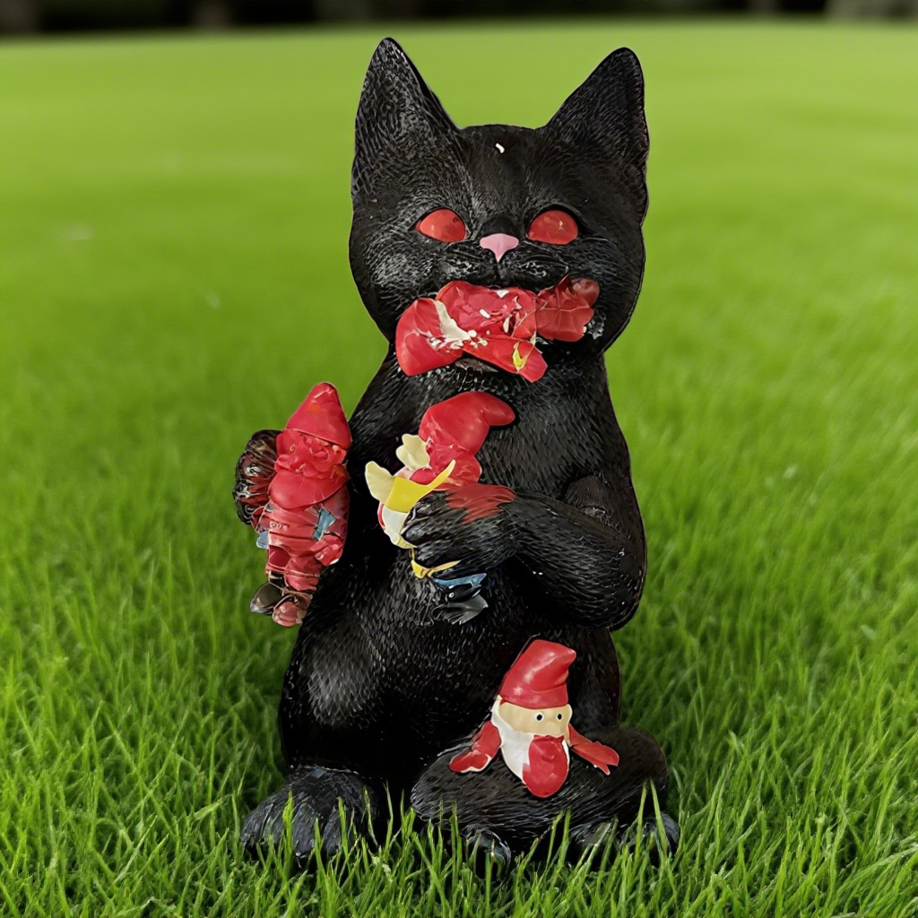 Cat Gnome Statue