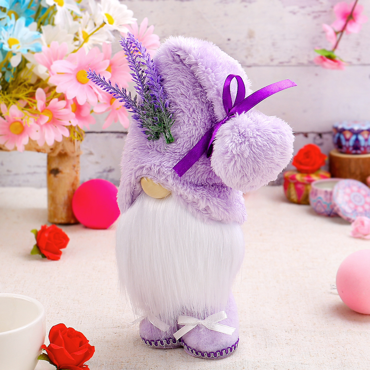 Lavender Standing Pose Gnomes (11 inches)