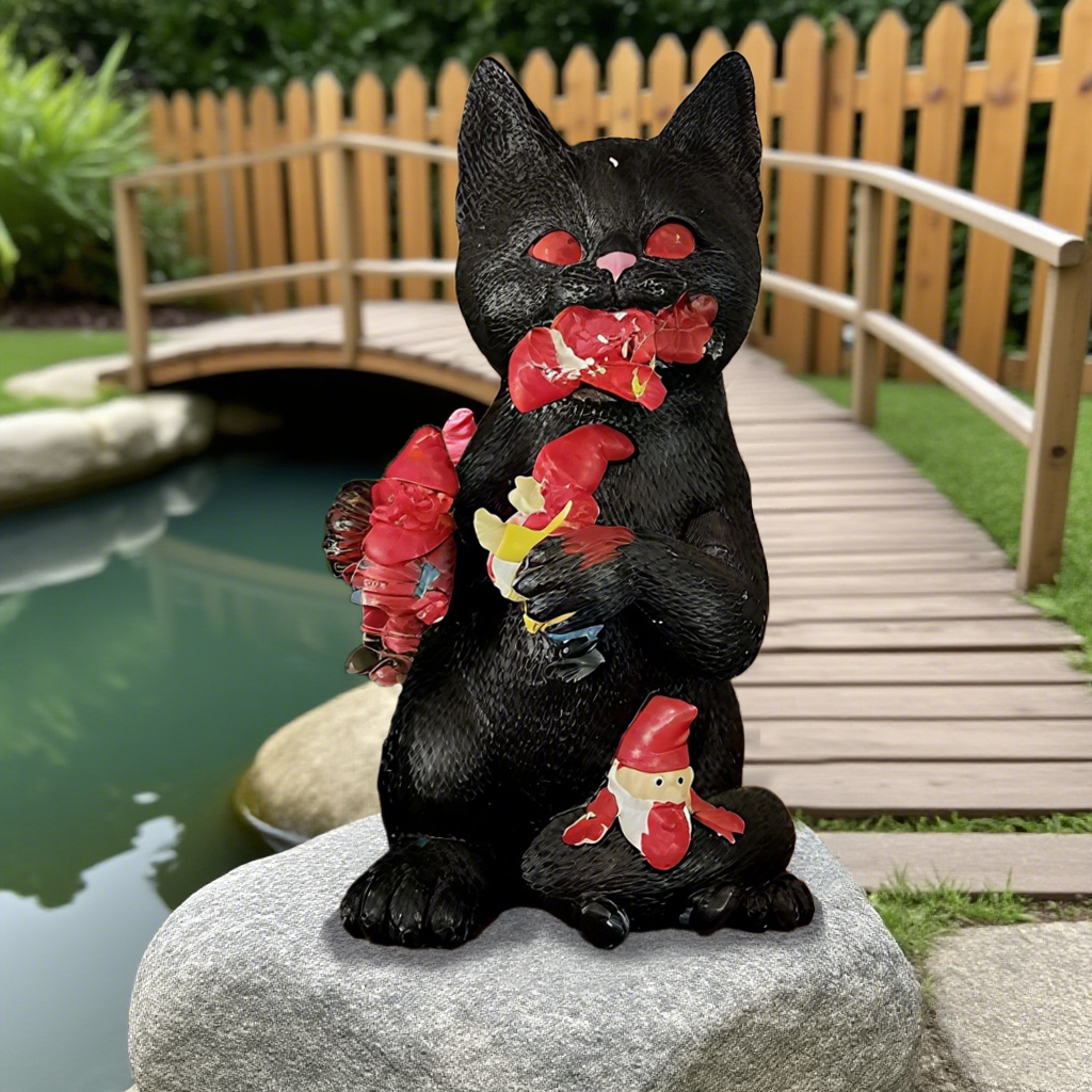 Cat Gnome Statue