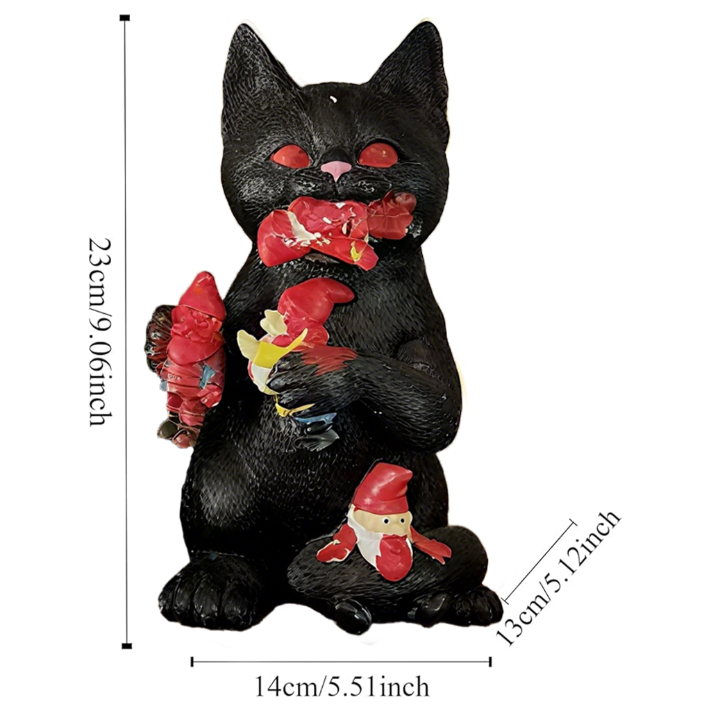 Cat Gnome Statue