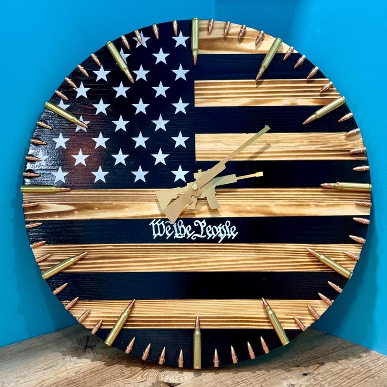 Rustic American Clock