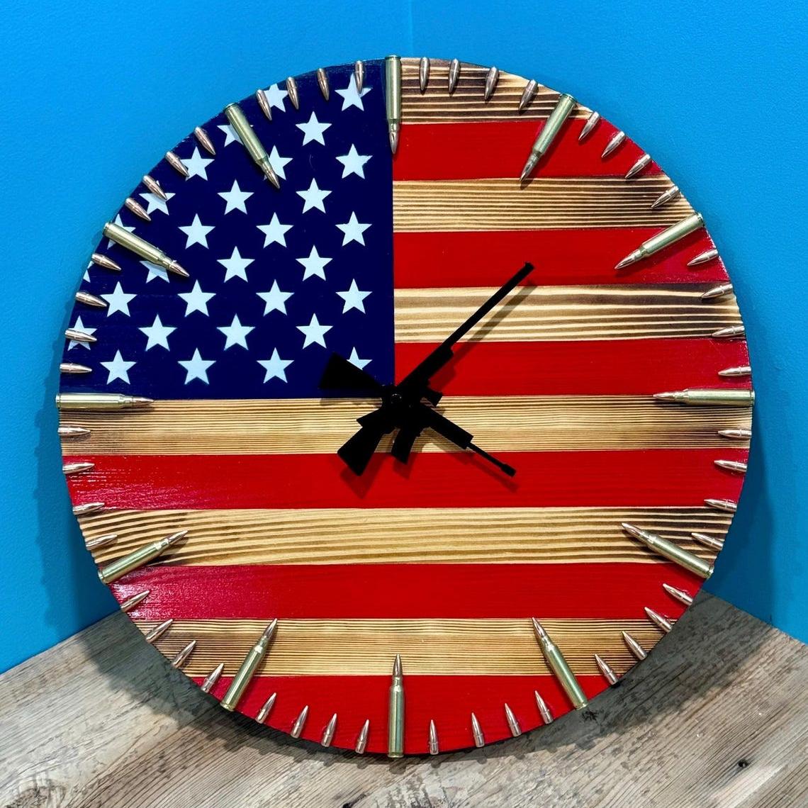 Rustic American Clock
