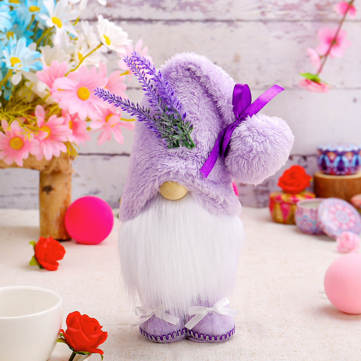 Lavender Standing Pose Gnomes (11 inches)