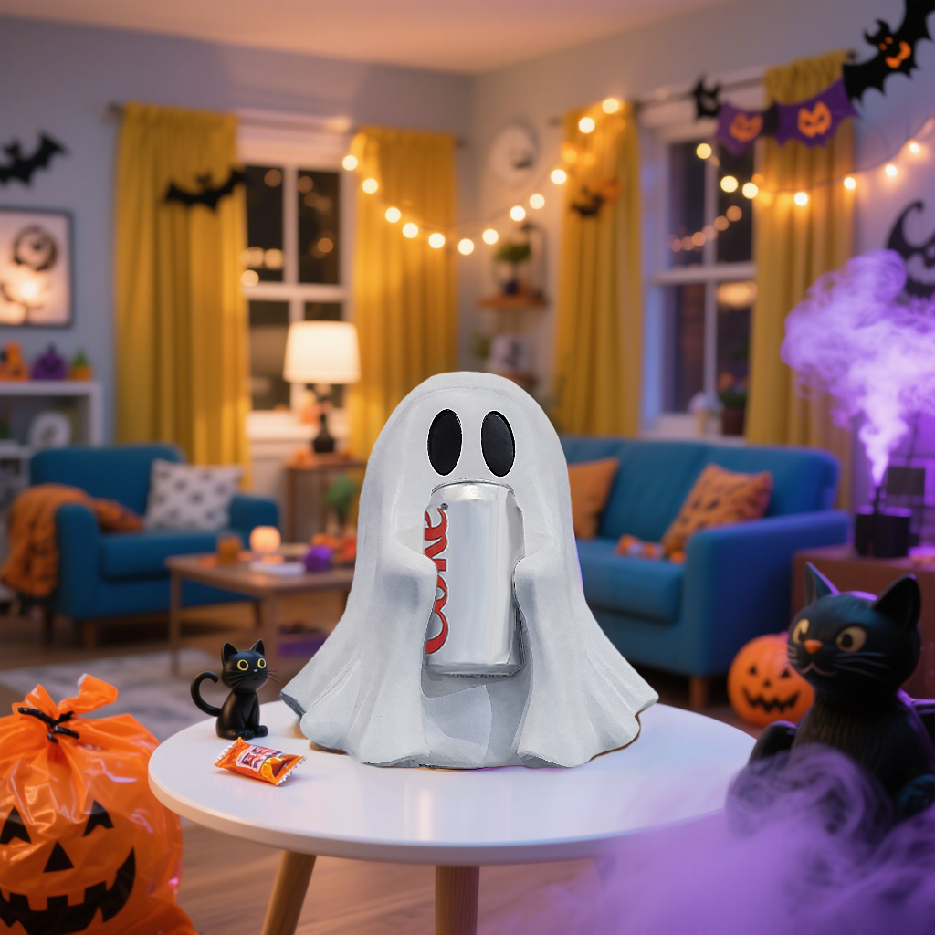 Halloween Soda Can Ghost