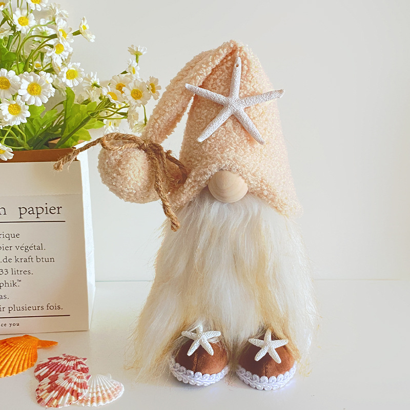 Starfish Gnome --Tiered Tray Gnome (10 inches)