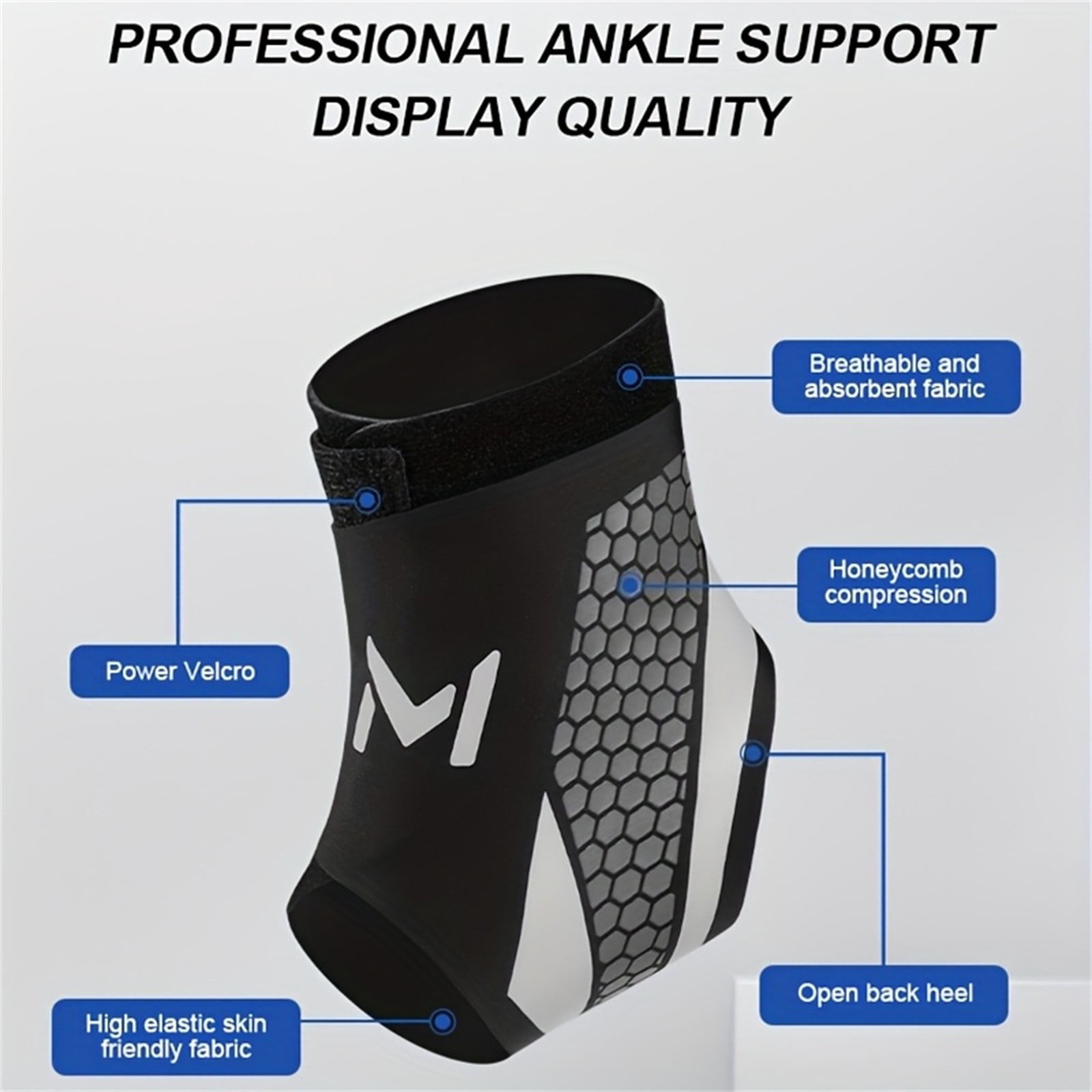 🔥HOT SALE🏃Lightweight Ankle Brace | Compression Support for Sprain Prevention – Breathable & Perfect for Basketball, Soccer & Fitness