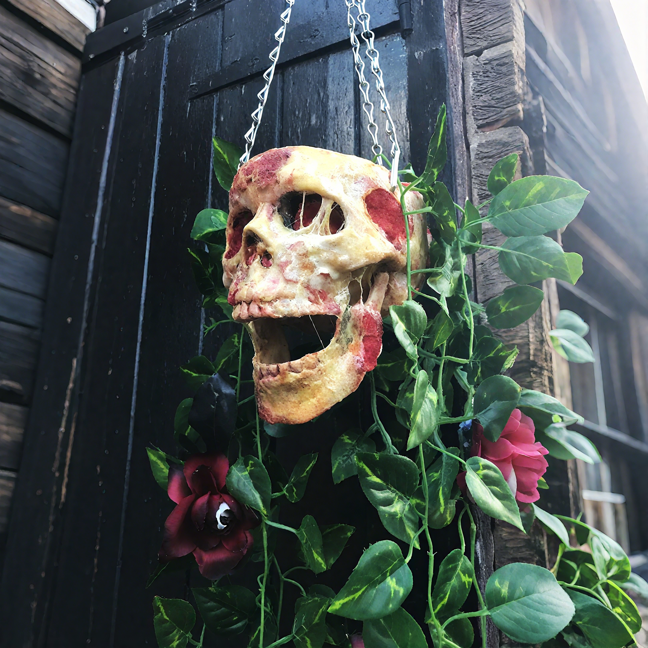 Skull Hanging Basket