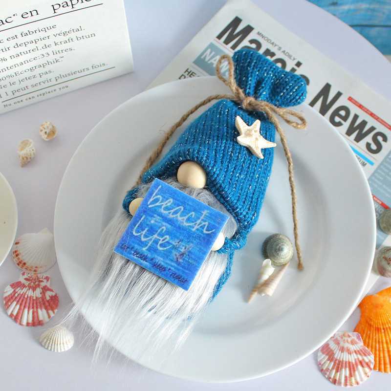 “Beach life“ Beach Gnome --Tiered Tray Gnome