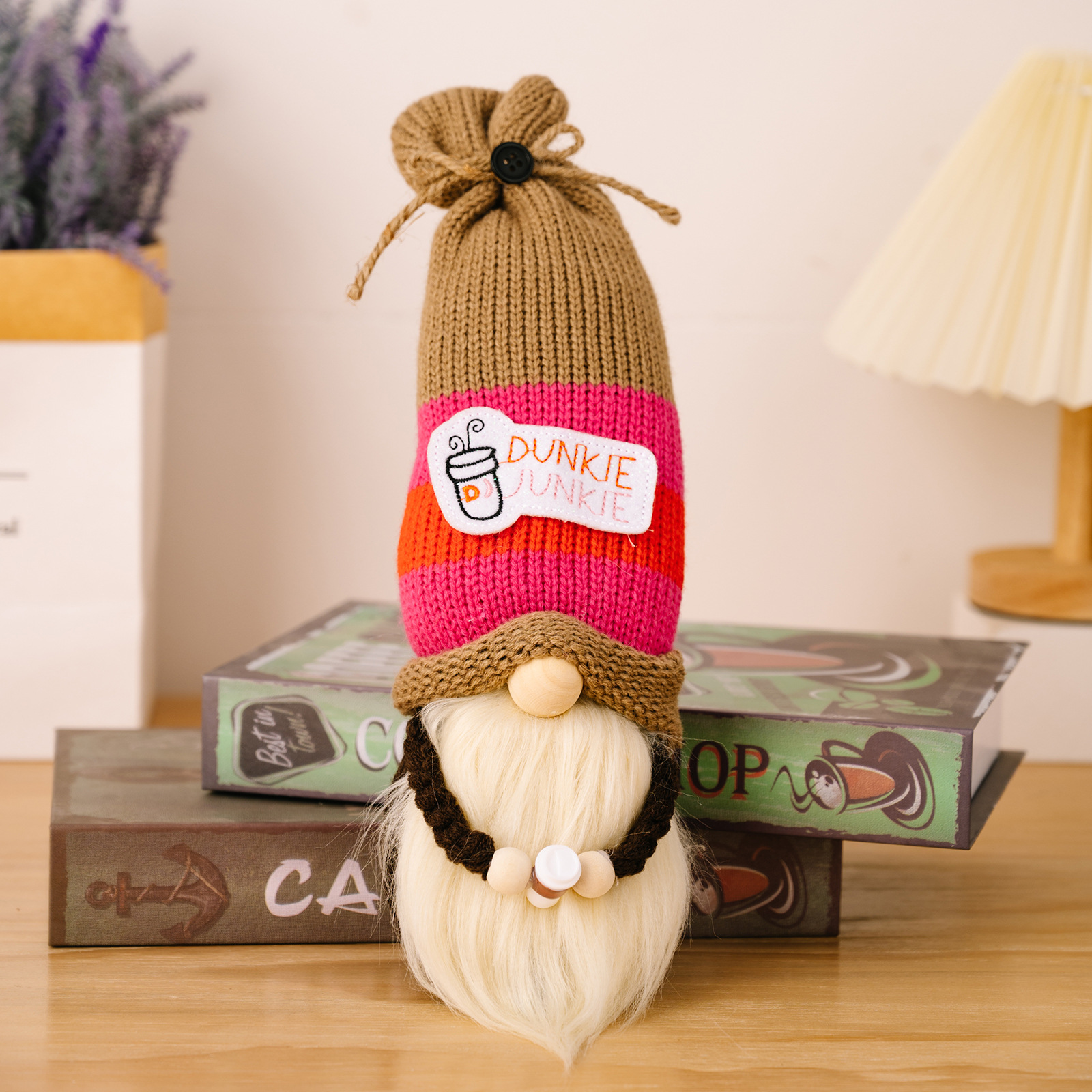 Coffee Gnome --Tiered Tray Gnome (9 inches)