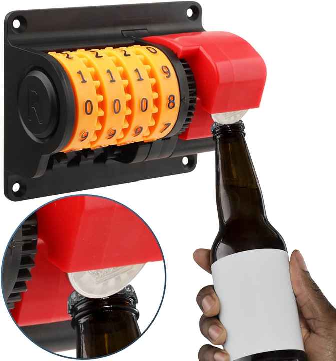Creative manual bottle opener with numbers