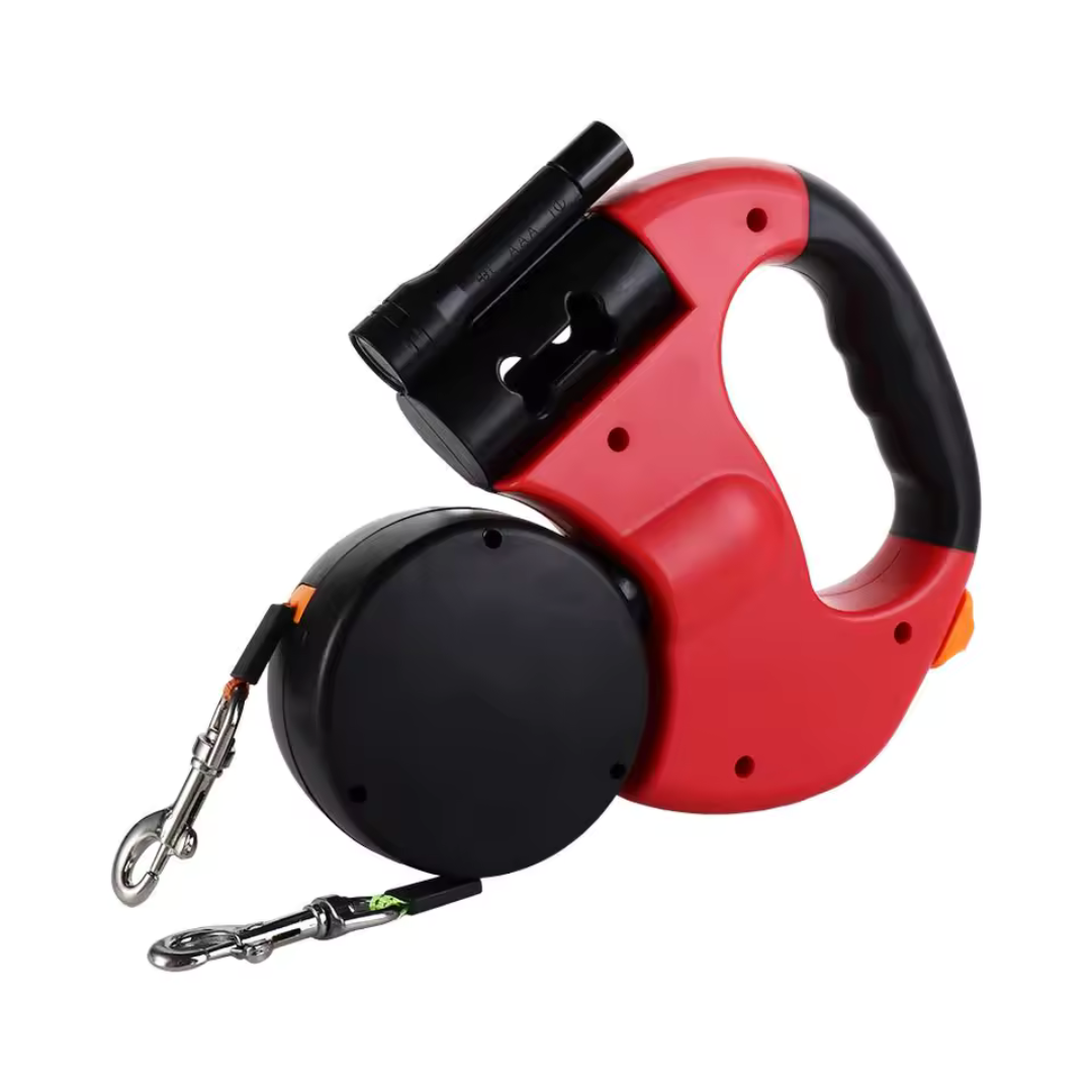 Duo anti-tangle leash
