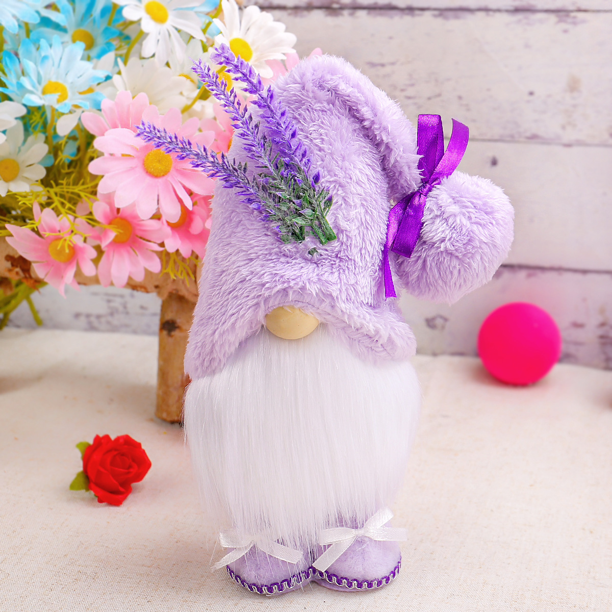 Lavender Standing Pose Gnomes (11 inches)