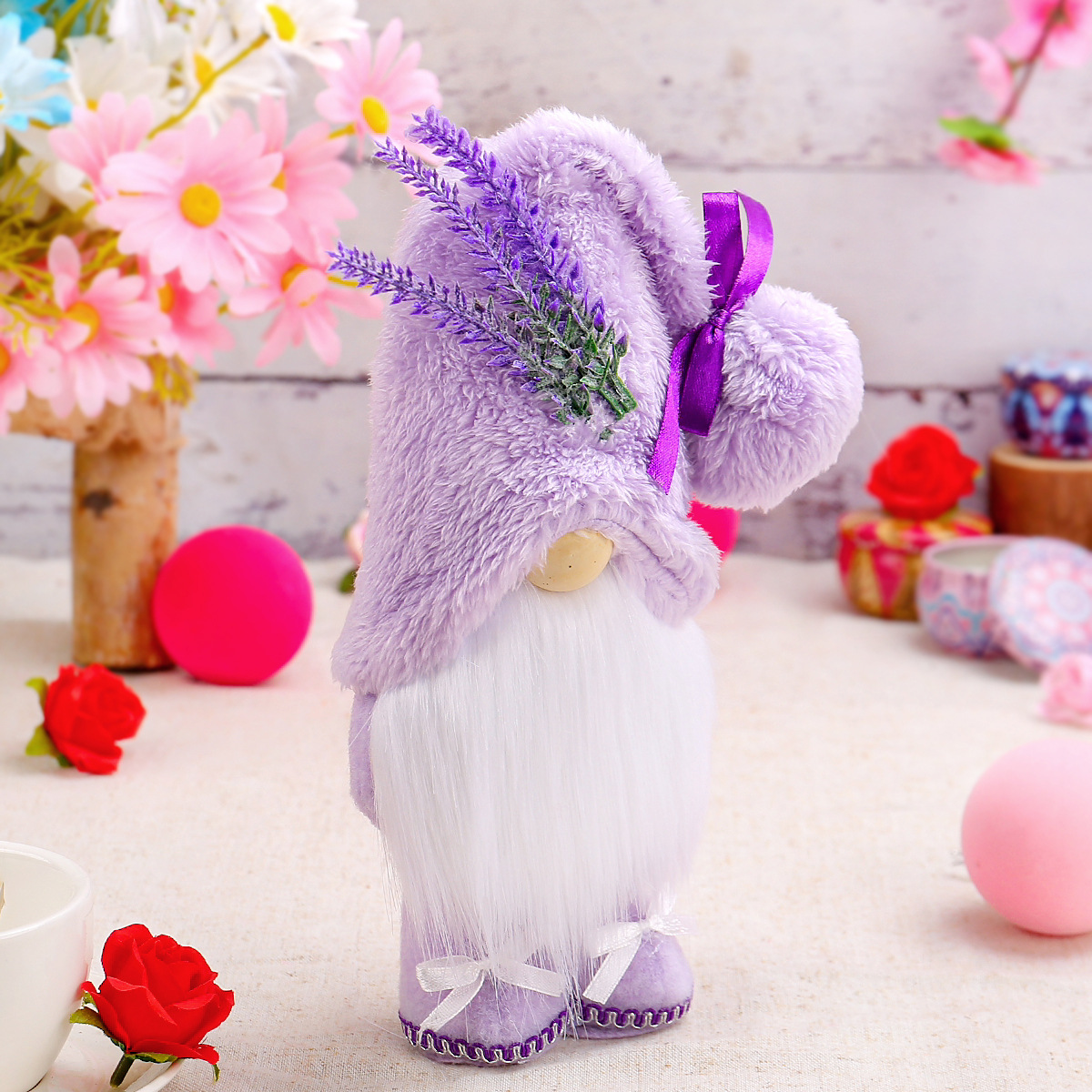 Lavender Standing Pose Gnomes (11 inches)