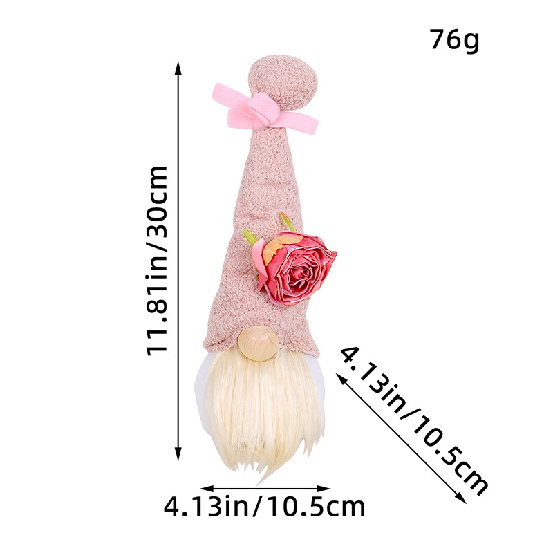 Rose & Lavender Floral Gnomes – 12 Inches