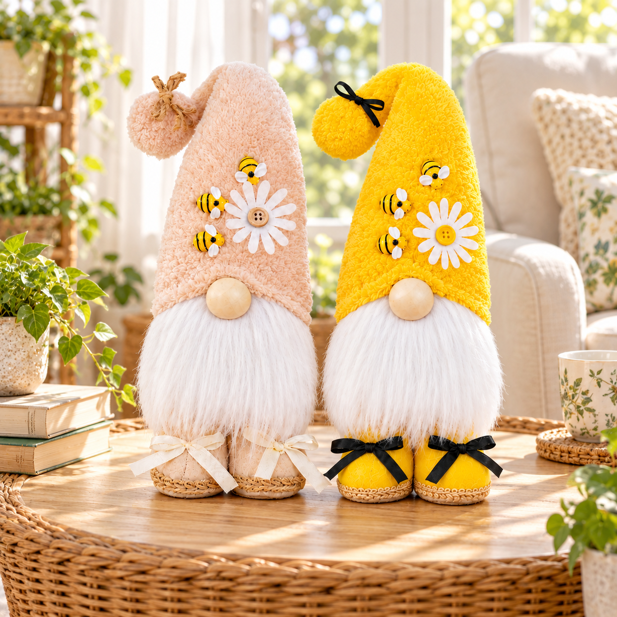 Bumblebee & Daisy Gnomes – 14.2 Inches
