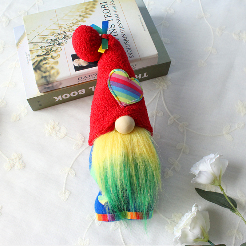 🧡Colorful heart --Tiered Tray Gnome (14inches)