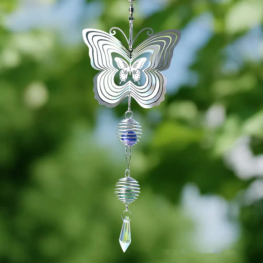 3D Painted rotating wind chime🎐