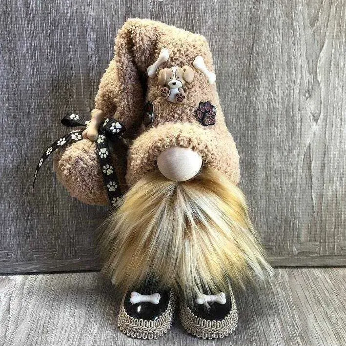 Dog Gnome --Tiered Tray Gnome (12 inches)