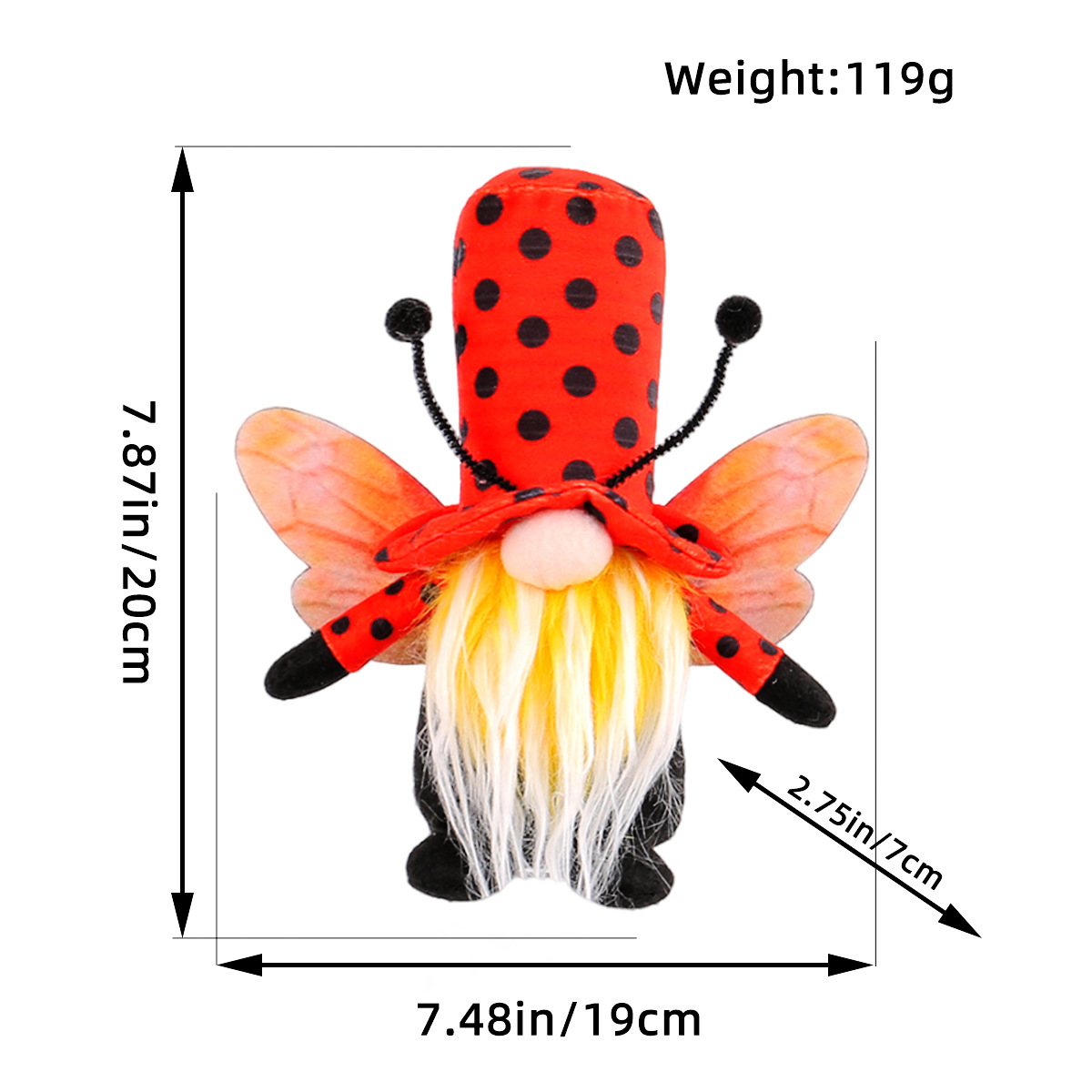 Long-legged ladybug Gnomes