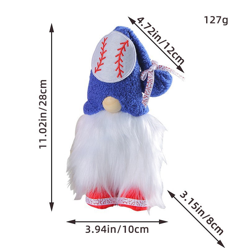 Baseball Gnome --Tiered Tray Gnome