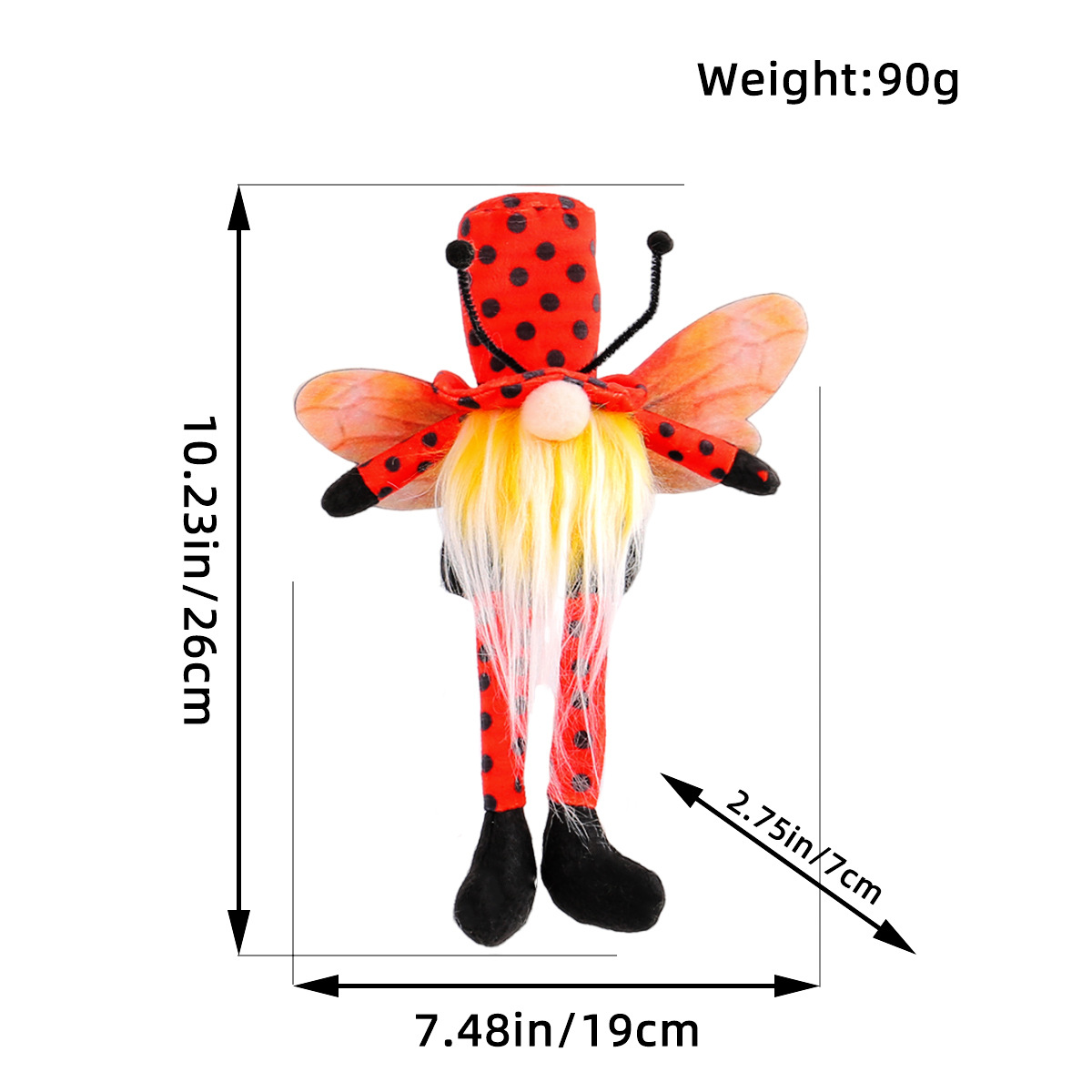 Long-legged ladybug Gnomes