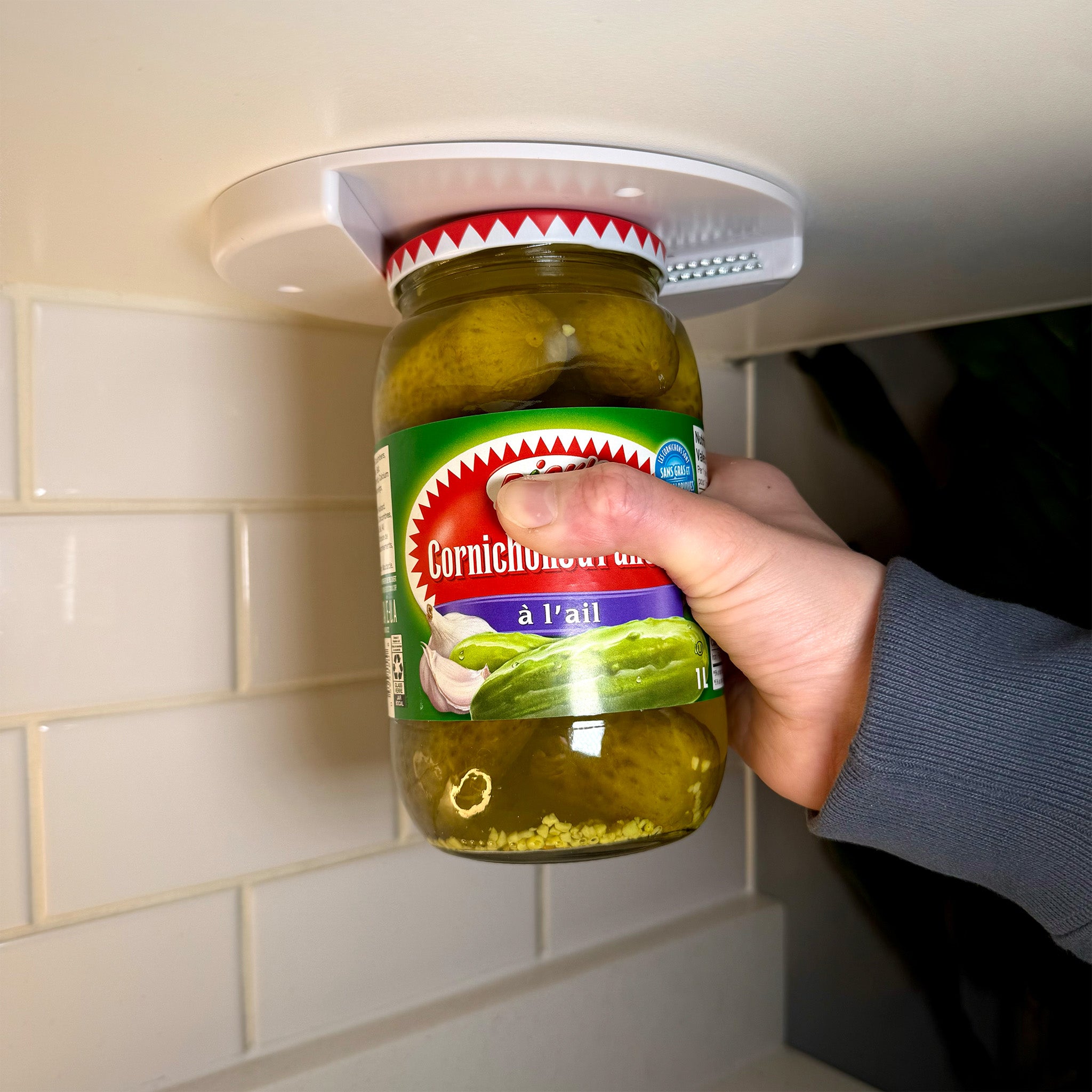 Under Cabinet Jar Opener