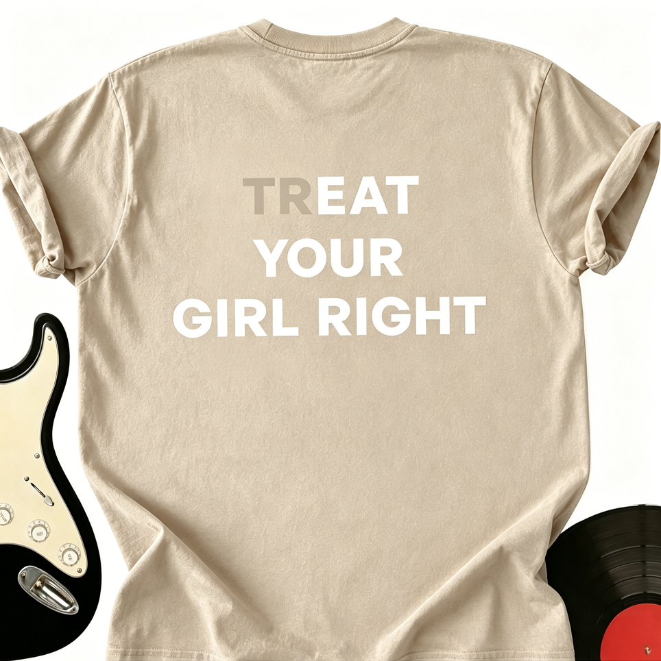 Funny Aesthetic Treat Eat Your Girl Right Streetwear Vintage T-Shirt