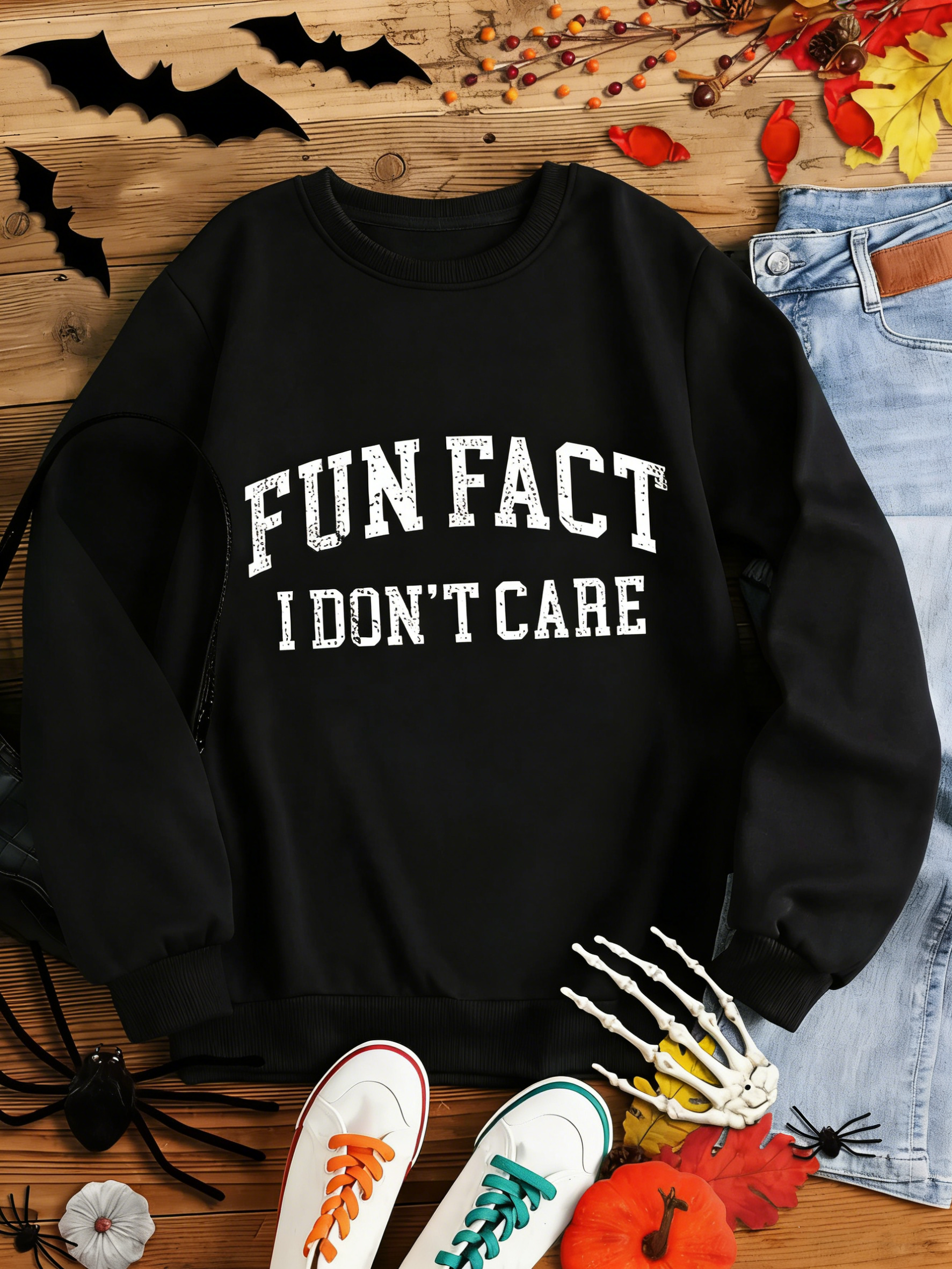 "Fun Fact I Don't Care" T-shirt Sweatshirt