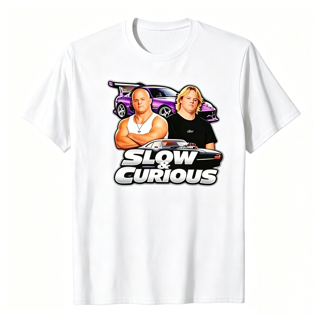 "Slow & Curious" Cinematic Parody Graphic Tee