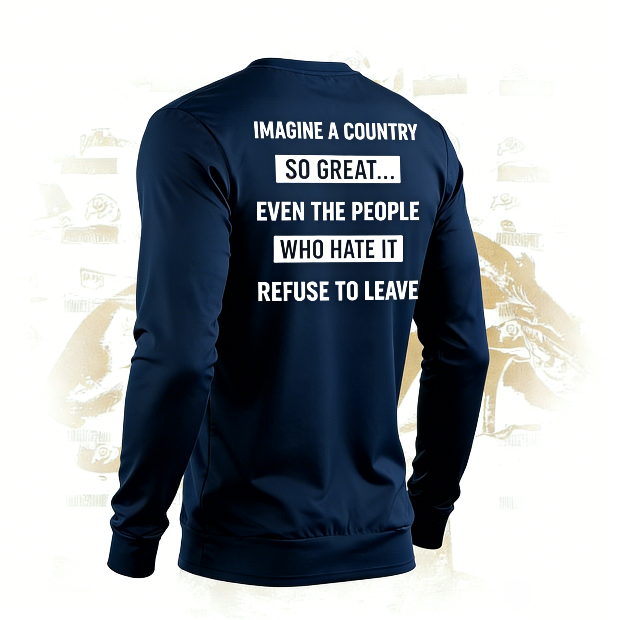 Imagine A Country So Great Even The People Who Hate It T-shirt/Sweatshirt/Hoodie