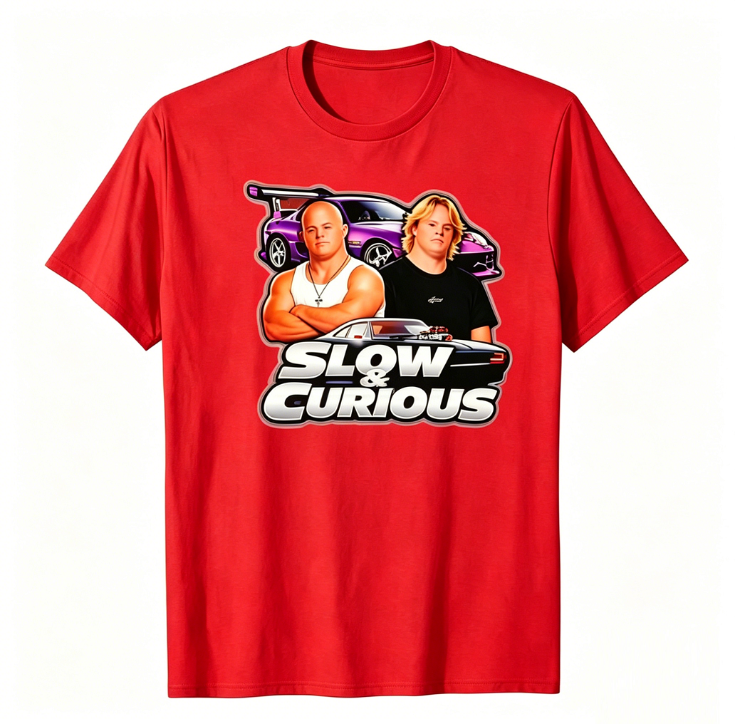 "Slow & Curious" Cinematic Parody Graphic Tee