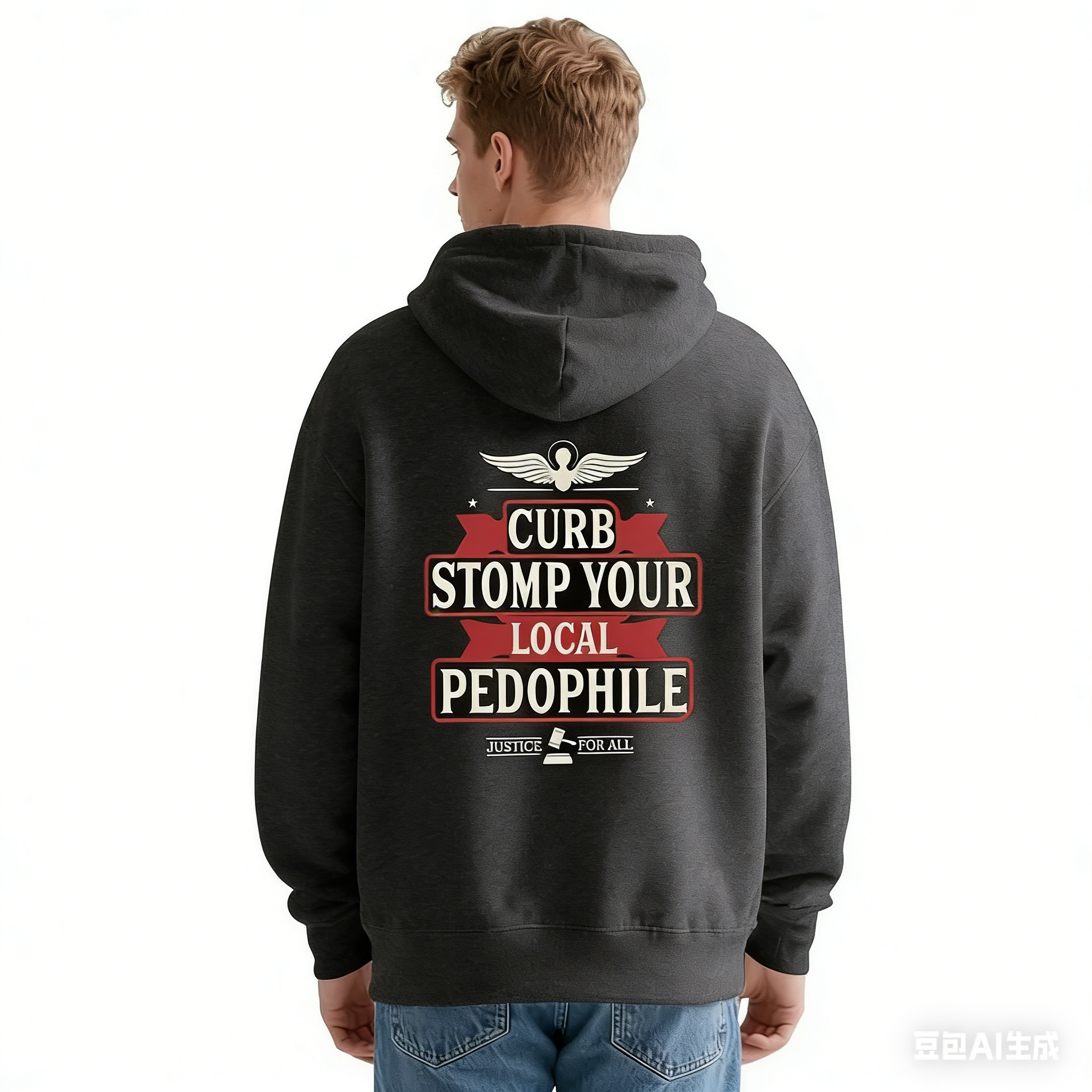 CURB STOMP P3do Printed Men's T-shirt Graphic Sweatshirt/Hoodie , Gift For Him