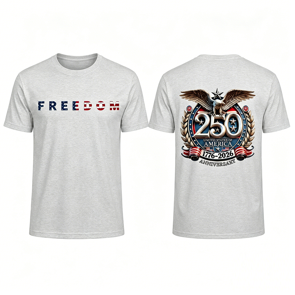 Freedom 250th Anniversary Shirt, USA 250 Years Independence Apparel