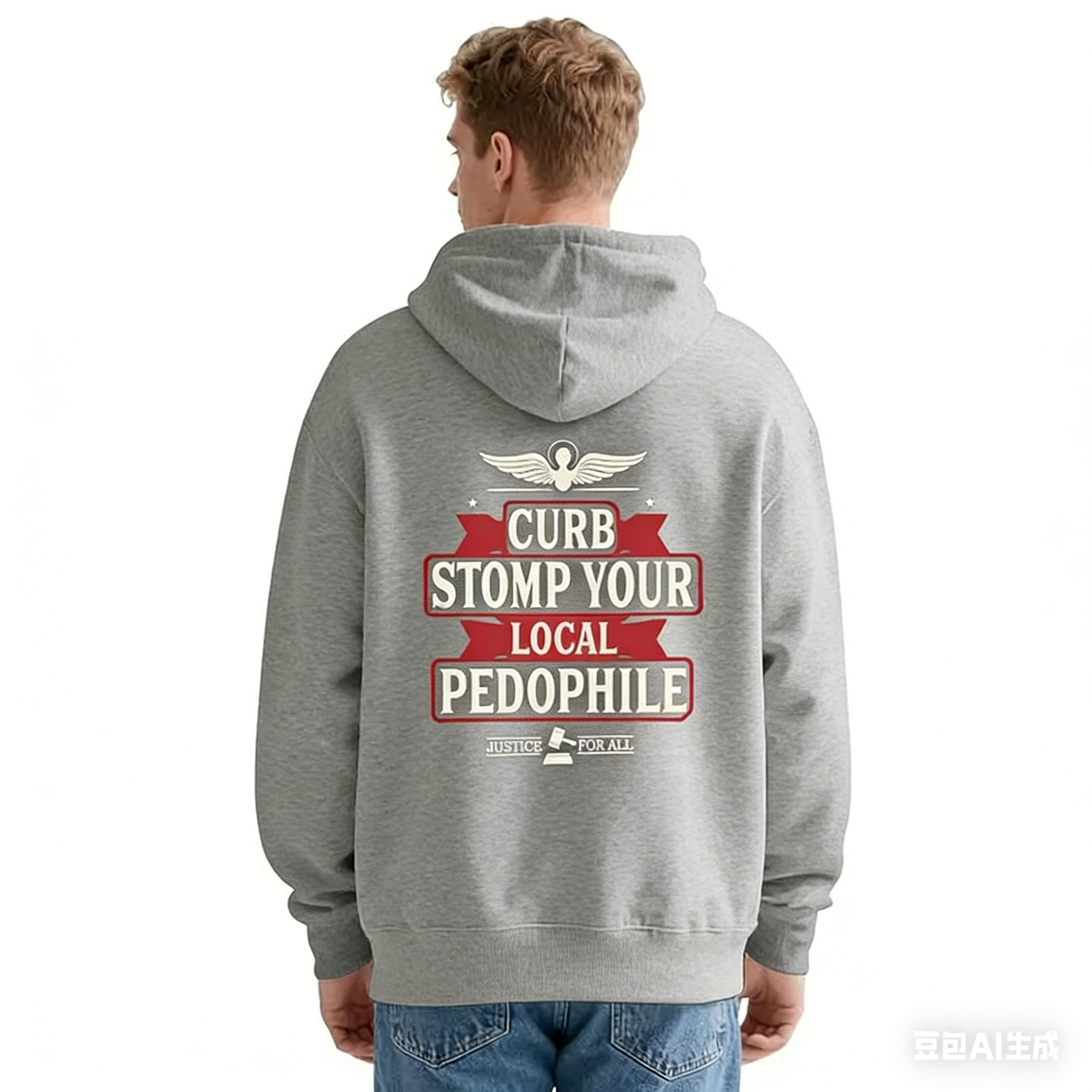 CURB STOMP P3do Printed Men's T-shirt Graphic Sweatshirt/Hoodie , Gift For Him