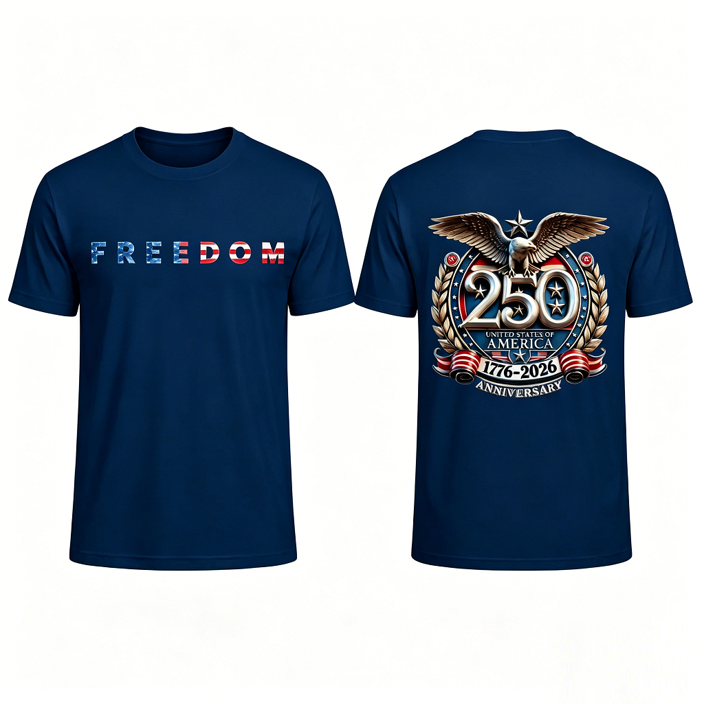 Freedom 250th Anniversary Shirt, USA 250 Years Independence Apparel