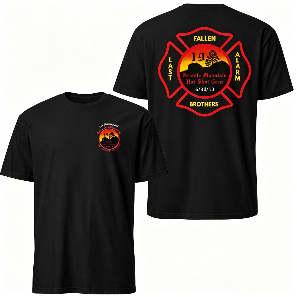 ✝️Granite Mountain 19 Memorial Tee | Wildland Firefighter Tribute Shirt