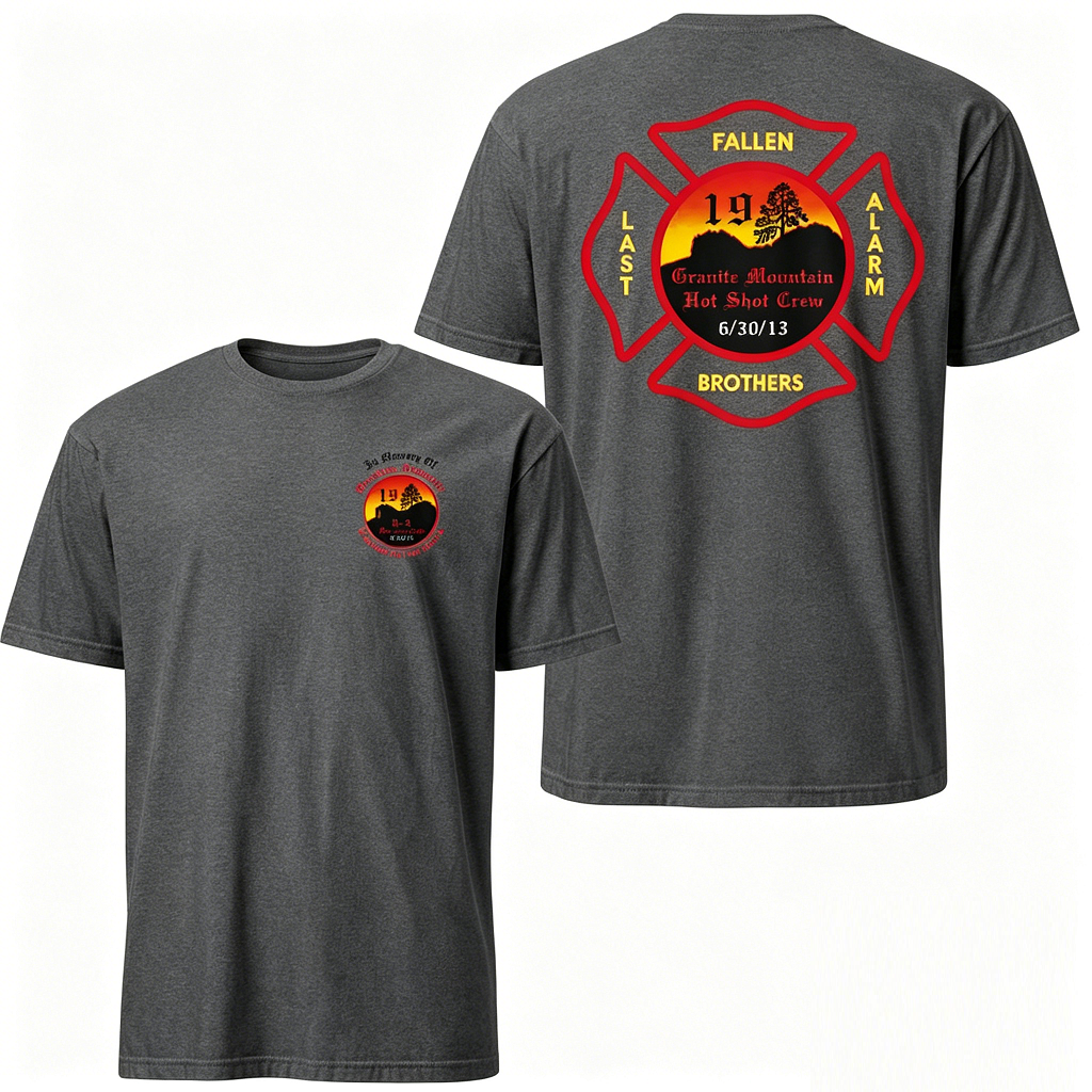 ✝️Granite Mountain 19 Memorial Tee | Wildland Firefighter Tribute Shirt