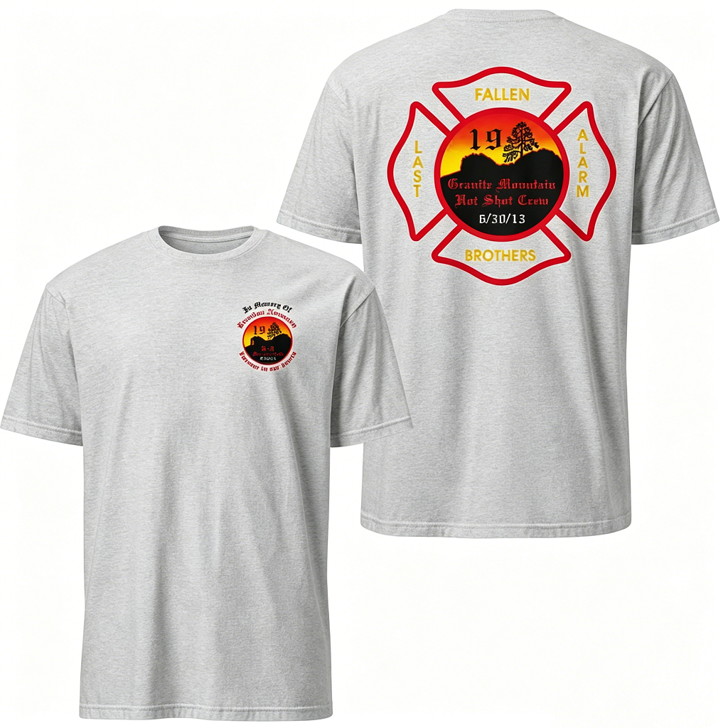 ✝️Granite Mountain 19 Memorial Tee | Wildland Firefighter Tribute Shirt