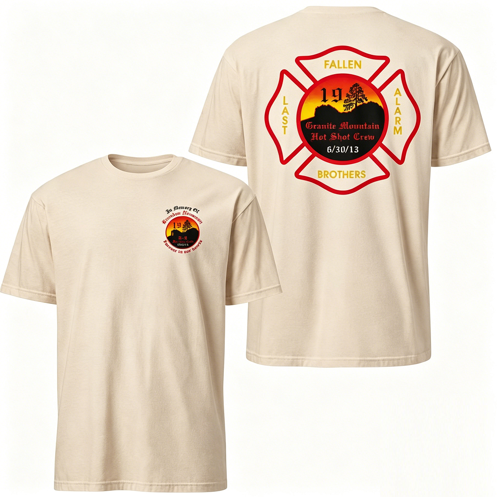 ✝️Granite Mountain 19 Memorial Tee | Wildland Firefighter Tribute Shirt